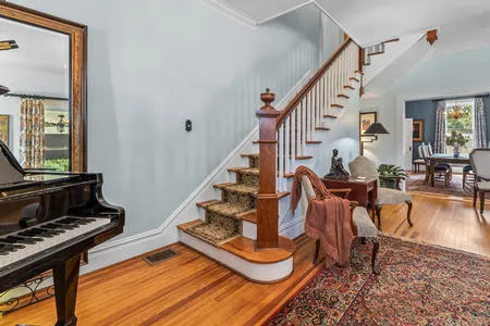 Staircase to guest rooms